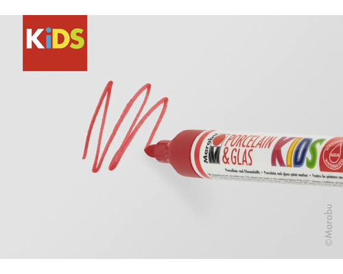 Feutre de peinture pour porcelaine et verre pour enfants avec motif de couleur