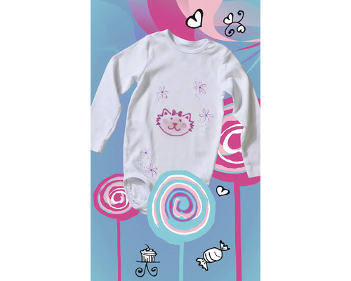 Body à manches longues avec motif chat pour enfant