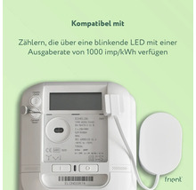 Kompatibel mit Zählern, die über eine blinkende LED mit einer Ausgaberate von 1000 imp/kWh verfügen