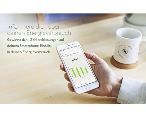 Smartphone affichant l''analyse de la consommation d''énergie