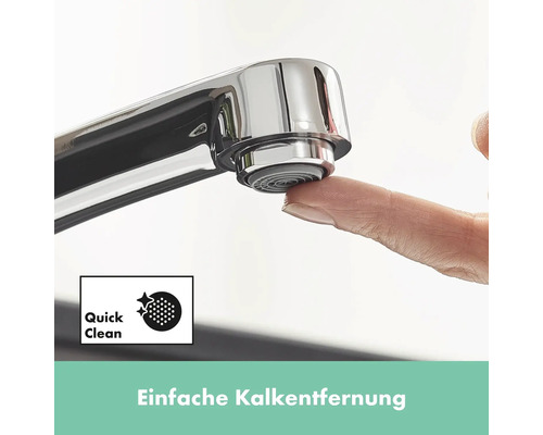 Wasserhahn mit Quick Clean Funktion zur einfachen Kalkentfernung