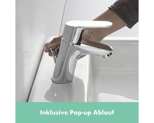 Waschtischarmatur mit Pop-up Ablaufbedienung