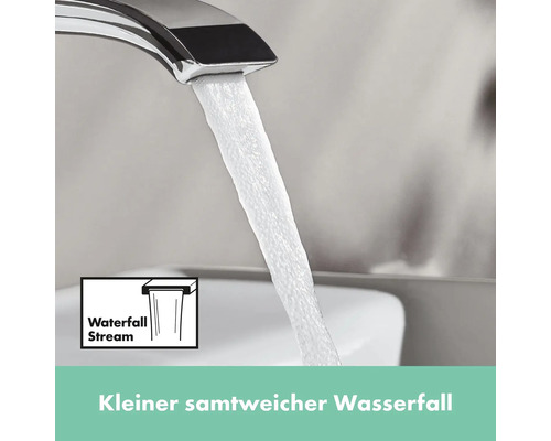 Wasserhahn mit Wasserfallstrahl