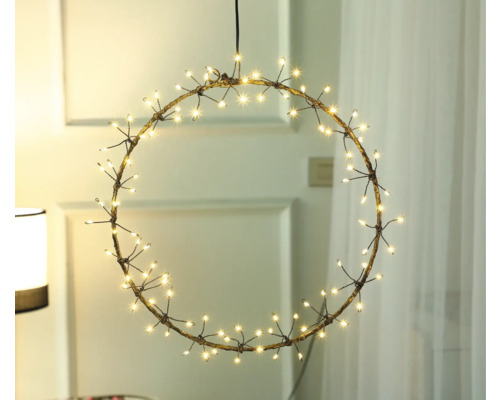 Couronne lumineuse LED décorative pour l''intérieur