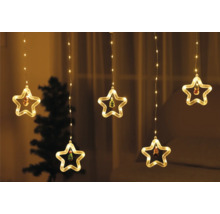 Guirlande lumineuse de Noël avec étoiles et motifs