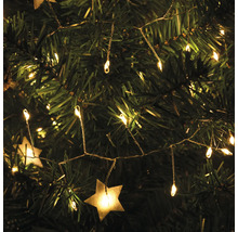 Sapin de Noël décoratif avec guirlande lumineuse et étoiles