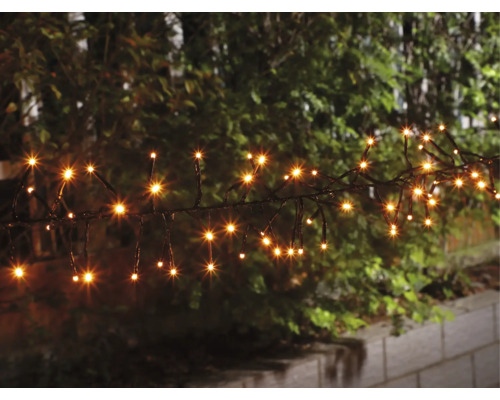 Guirlande lumineuse à lumière blanche chaude pour la décoration extérieure
