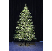 Arbre de Noël artificiel avec éclairage sur un support