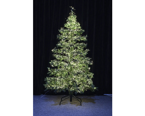 Arbre de Noël artificiel avec éclairage sur un support