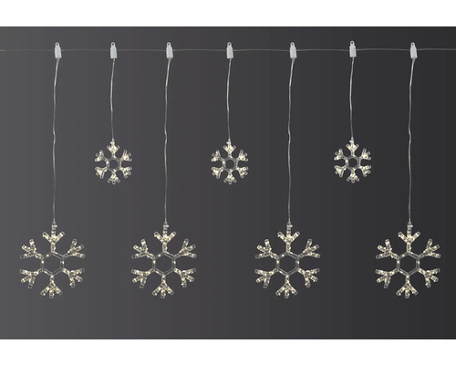 LED Lichterkette mit Schneeflocken für den Innenbereich
