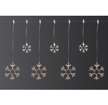 Lichterkette mit Schneeflockenmotiven