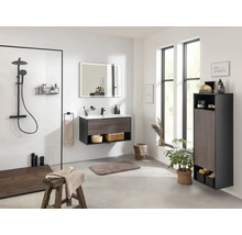 Lavabo avec meuble bas FACKELMANN B.Paris lxhxp 90.5x49.8x46.5 cm couleur de façade rigoletto chêne 77411