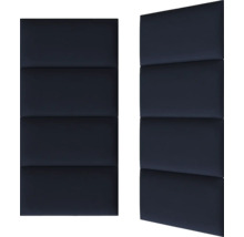 Wandkissen Textil dunkelblau Textil-Optik 30 x 60 cm