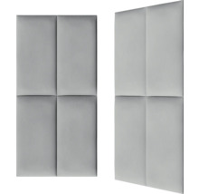Deux panneaux d''insonorisation avec des champs carrés pour le montage mural.