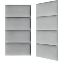 Deux panneaux d''insonorisation avec quatre segments rectangulaires chacun