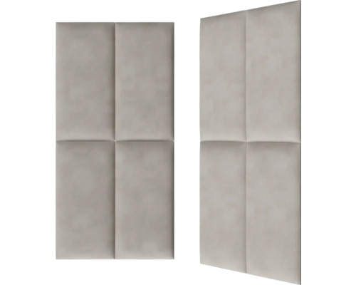 Zwei Schallschutzpaneele mit quadratischem Design