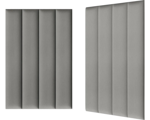 Deux panneaux acoustiques avec des lignes verticales pour l''absorption du son