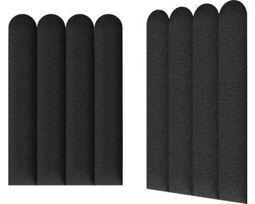 Deux panneaux acoustiques noirs