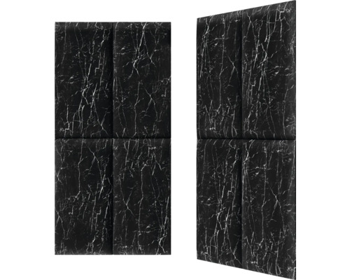 Deux panneaux d''insonorisation aspect marbre