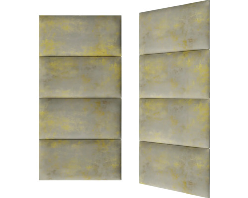 Deux panneaux d''insonorisation en tissu avec sections rectangulaires