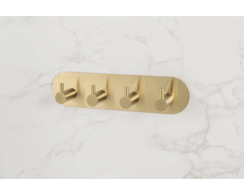 Porte-manteau mural avec quatre crochets