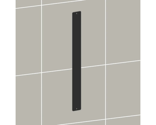 Longue bande métallique étroite pour fixation murale