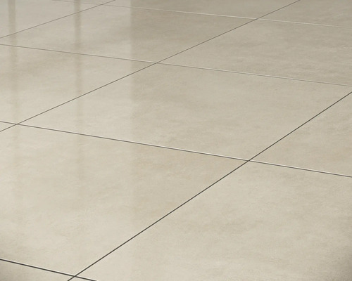 Sol carrelé avec carreaux carrés et joints