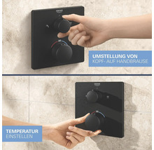 Grohe Quickfix Unterputz Thermostat Dusche PRECISION schwarz matt 348822430