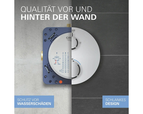 Grohe Unterputzthermostat zur Installation hinter der Wand
