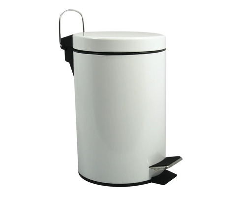 Poubelle à pédale avec poignée de transport