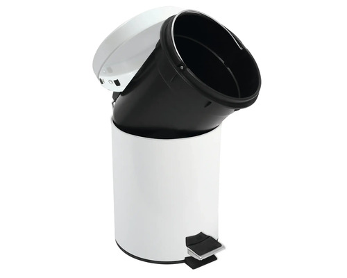 Poubelle à pédale avec seau intérieur et pédale