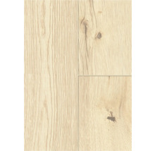 Nahaufnahme von hellem Laminatboden mit Holzstruktur