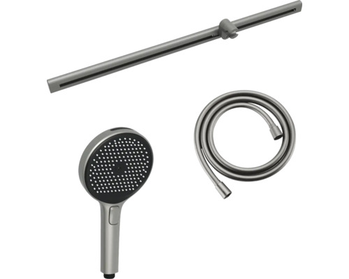 Ensemble de barre de douche avec douchette à main et flexible de douche