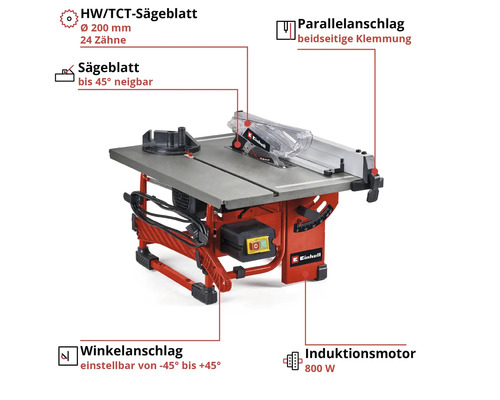 Einhell Scie circulaire sur table TC-TS 8 I
