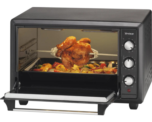Mini-four Trisa avec broche tournante et légumes