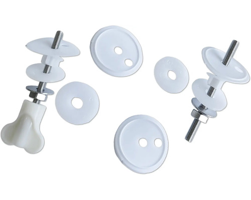 Matériel de fixation pour siège de WC en plastique et métal