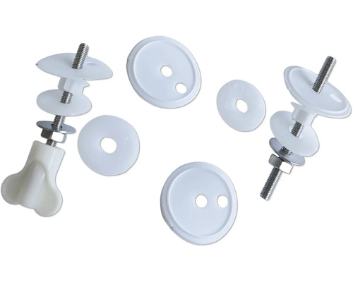 Kit de fixation pour sièges de toilettes avec vis, écrous et rondelles