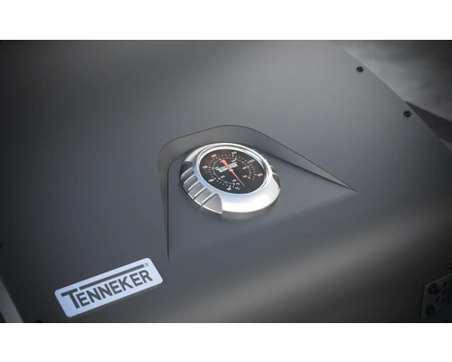 Barbecue Tenkeker avec affichage de la température et logo Tenneker