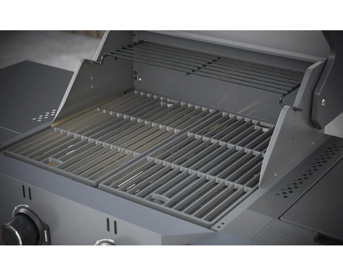 Barbecue avec grille et grille de maintien au chaud