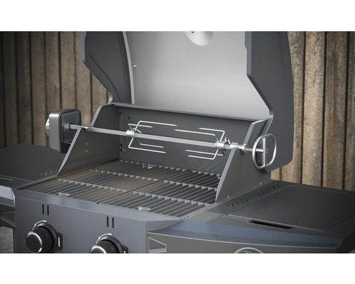 Barbecue à gaz avec tournebroche