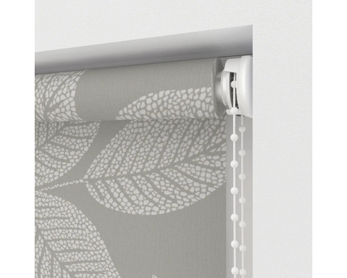 Store enrouleur à motif de feuilles avec commande à chaînette