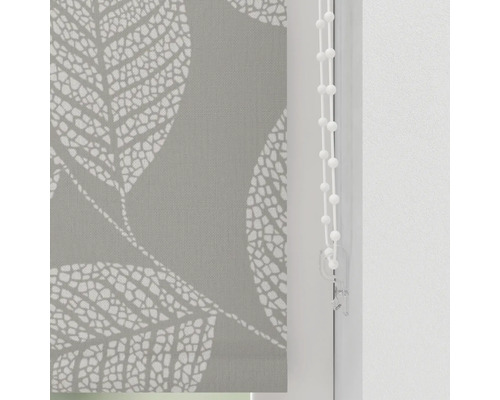 Store enrouleur avec motif de feuilles et chaînette