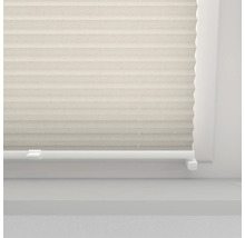 SOLUNA Faltenplissee mit Seitenverspannung natur 55x130 cm