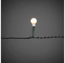 Nahaufnahme einer einzelnen LED-Lichterkette mit runder Birne