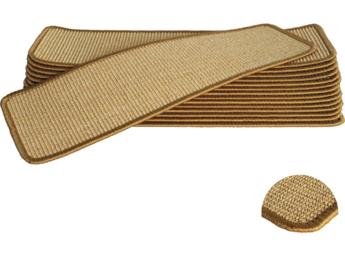 Stufenmatten-Set Sisal nature 20x65 cm 15 Stück