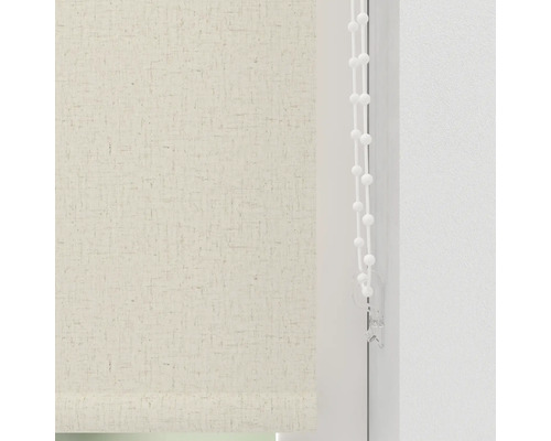 Stores en tissu beige avec chaînette