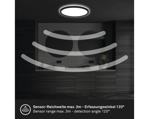 Deckenleuchte mit Sensor im Badezimmer