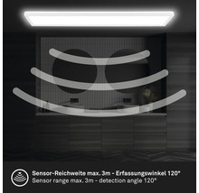 Deckenleuchte mit Bewegungsmelder in einem Badezimmer