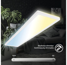 Deckenleuchte mit stufenloser Dimmfunktion im Wohnraum