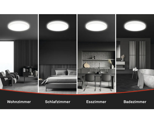 Deckenleuchte in Wohnzimmer, Schlafzimmer, Esszimmer und Badezimmer